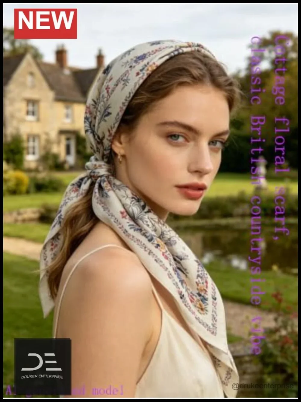 Silk Bandana Scarf for Women - Satin Head Wrap Hair Scarf 27.5
